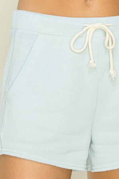 Cozy Club Drawstring Lounge Shorts