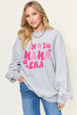 Simply Love Full Size Letter Graphic Long Sleeve Sweatshirt