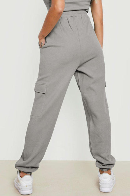 Drawstring Joggers with Pockets