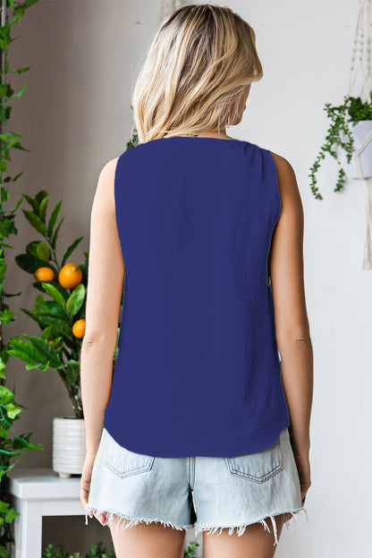 V-Neck Wide Strap Tank