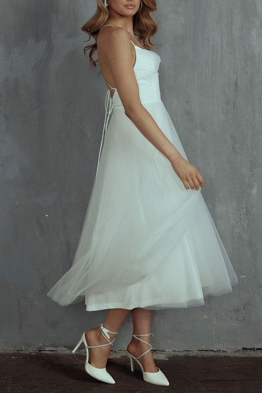 Tulle Ballerina Midi Dress