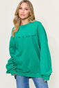 Simply Love Full Size I'M A DELIGHT Drop Shoulder Oversized Sweatshirt