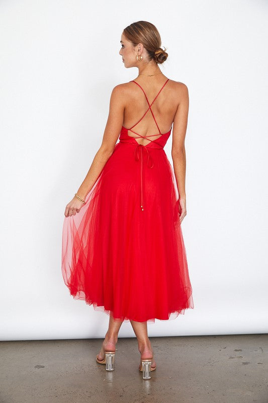 Tulle Ballerina Midi Dress