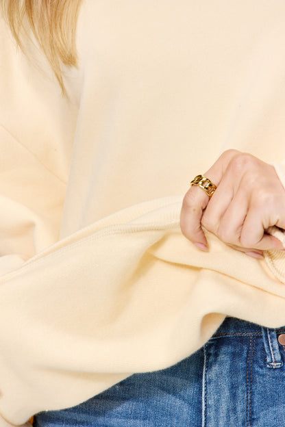 Simply Love Full Size I'M A DELIGHT Drop Shoulder Oversized Sweatshirt