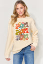 Simply Love Full Size Letter Graphic Long Sleeve Sweatshirt