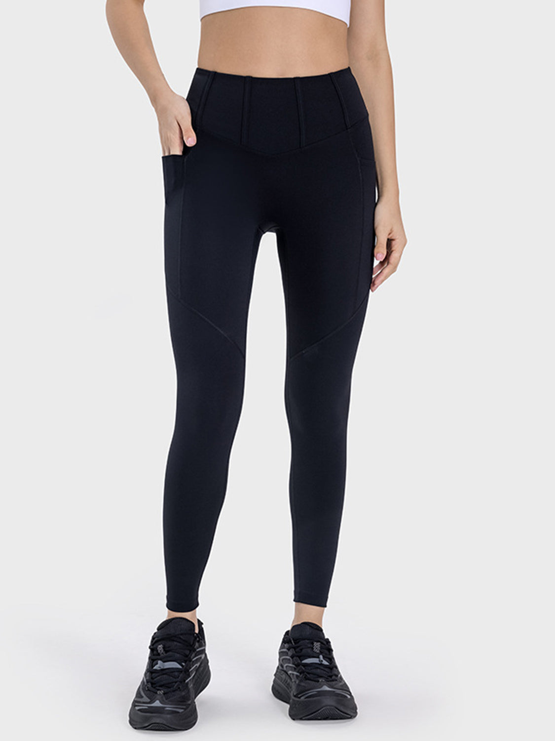 Pocketed High Waist Active Leggings