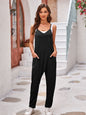 Spaghetti Strap Jumpsuit with Pockets