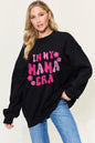 Simply Love Full Size Letter Graphic Long Sleeve Sweatshirt