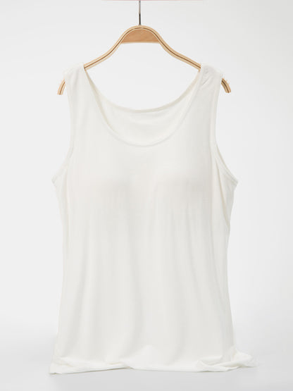 Scoop Neck Wide Strap Tank