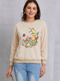 Graphic Round Neck Dropped Shoulder Sweatshirt