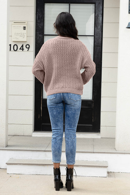 Round Neck Long Sleeve Sweater