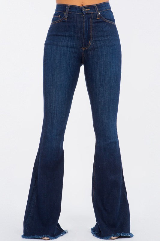 Bell Bottom Jean in Dark Denim -32" Inseam