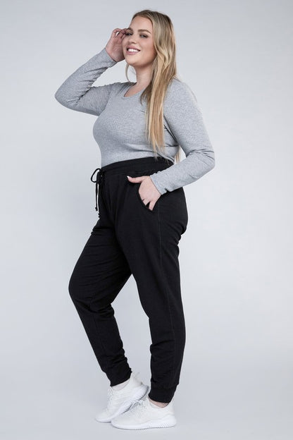 Plus-Size Jogger Pants