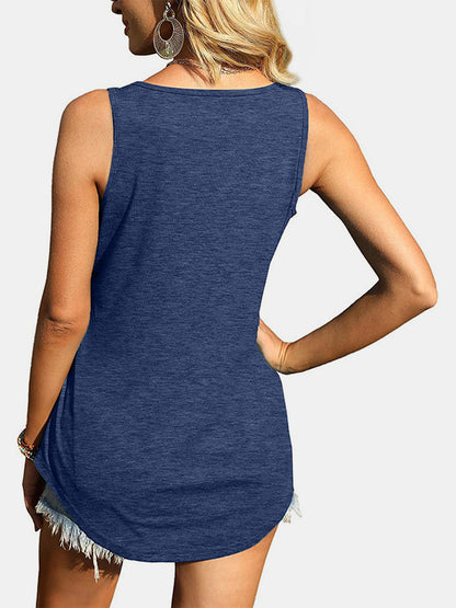 Heathered Square Neck Tank