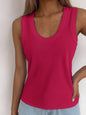 Solid Scoop Neck Tank