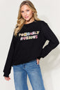 Simply Love Full Size PROBABLY ANXIOUS ONLY Sweatshirt
