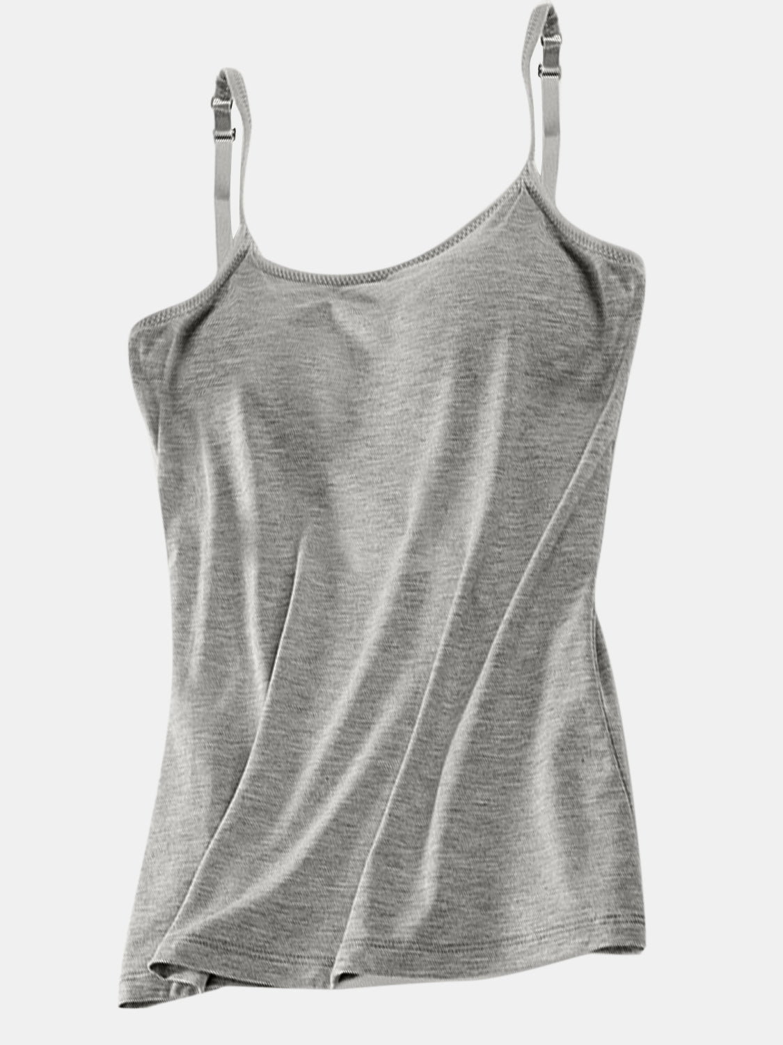 Scoop Neck Adjustable Strap Cami