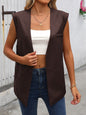 Side Slit Open Front Vest