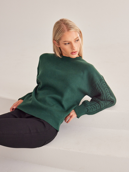 Long Sleeve Solid Colour Pullover Sweater HEH7TVWVSR