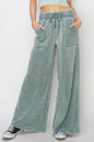 High Rise Wide Leg Drawstring Pants