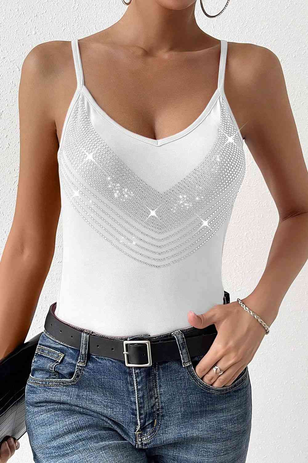 Scoop Neck Glitter Cami