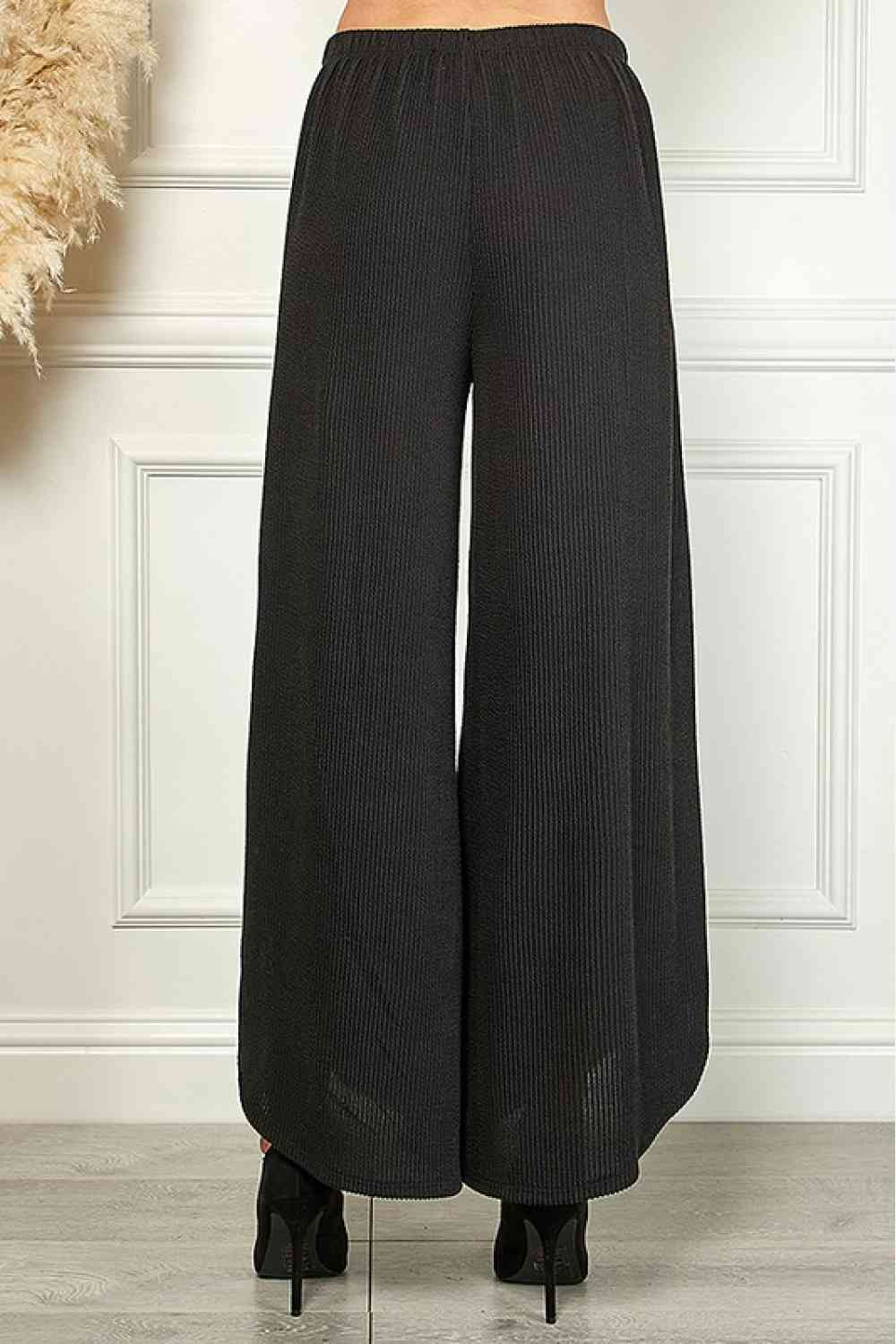 Blumin Apparel Confidently Chic Full Size Split Wide Leg Pants