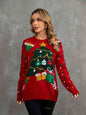 Christmas Theme Round Neck Sweater