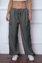 Drawstring Waist Pants with Pockets