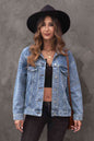 Studded Button Down Denim Jacket