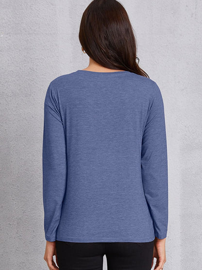 COFFEE Round Neck Long Sleeve T-Shirt