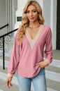 V-Neck Long Sleeve T-Shirt