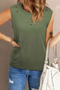 Distressed Round Neck Tank