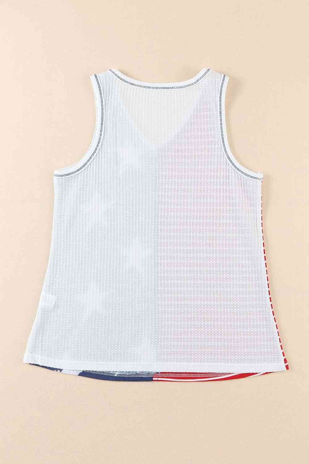 Star and Stripe V-Neck Tank