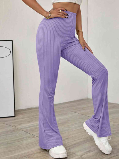 High Waist Flare Leg Pants