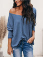 V-Neck Long Sleeve T-Shirt