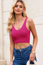 V-Neck Ribbed Knit Tank