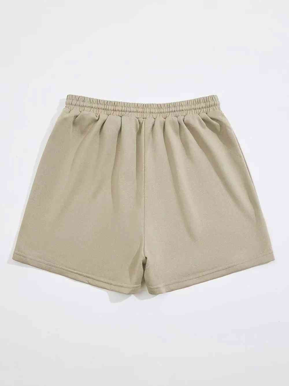 Drawstring Waist Shorts