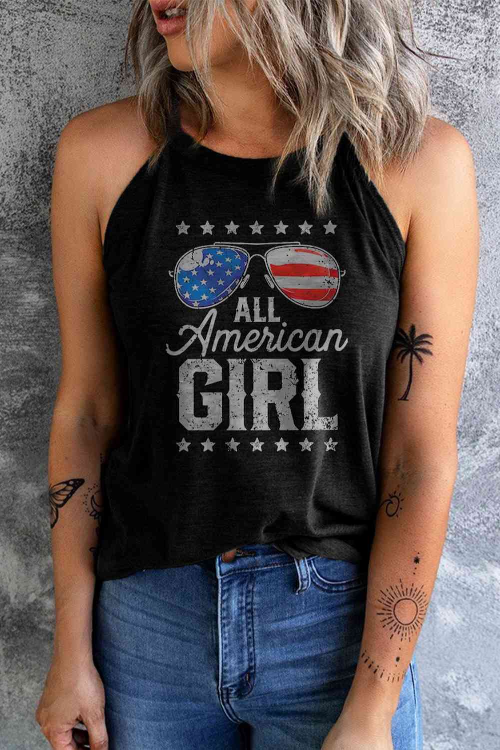 ALL AMERICAN GIRL Graphic Tank