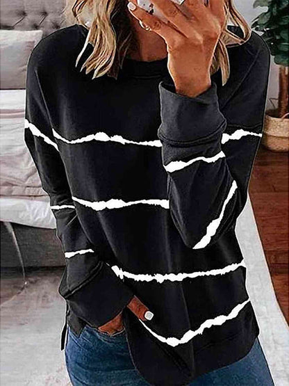 Striped Round Neck T-Shirt