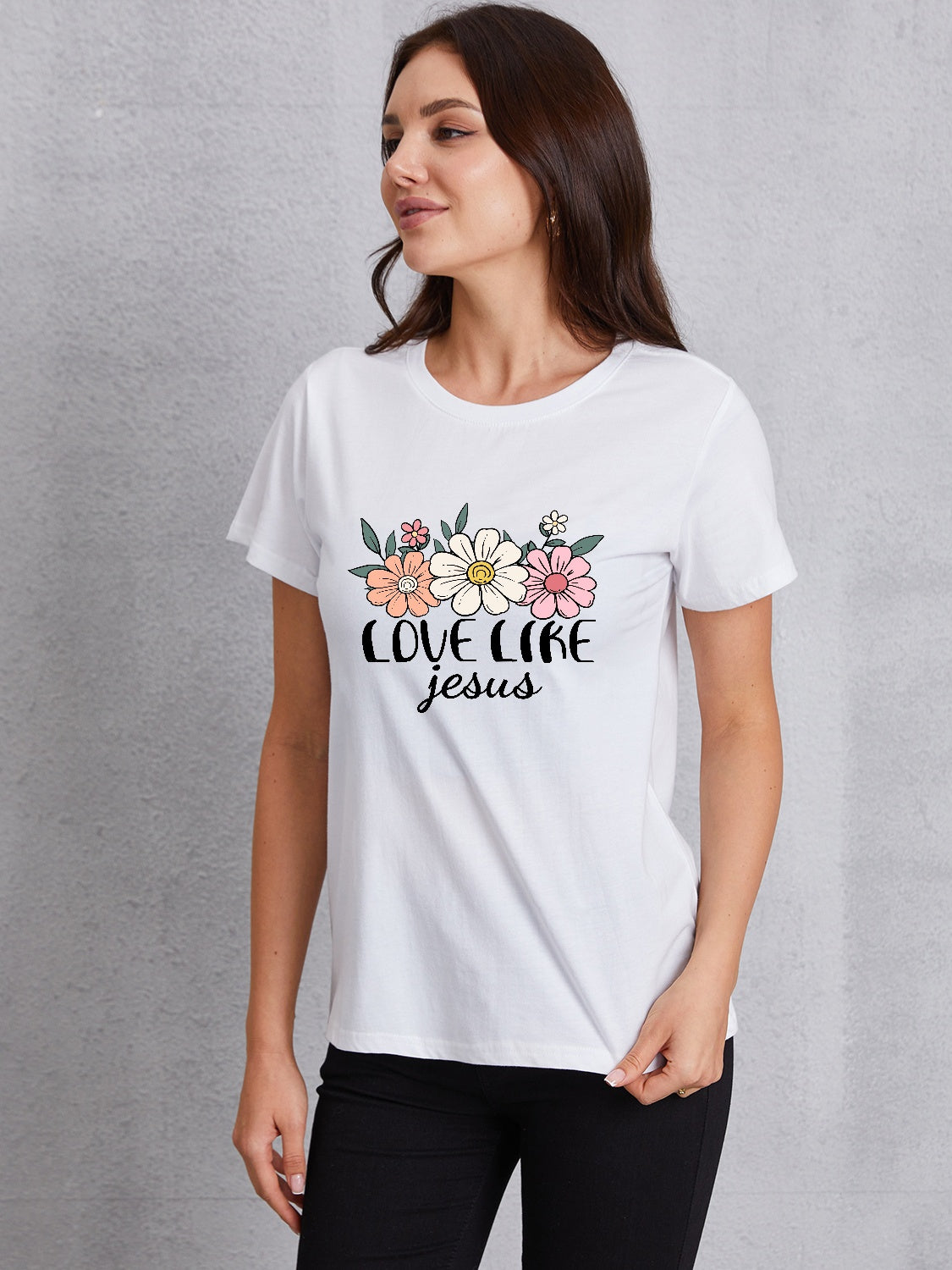 LOVE LIKE JESUS Round Neck T-Shirt