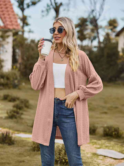 Open Front Longline Cardigan