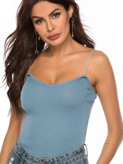 Sweetheart Neck Knit Cami