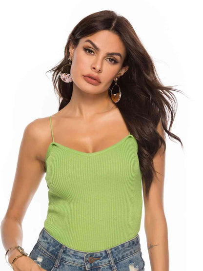 Sweetheart Neck Knit Cami