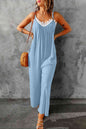 Spaghetti Strap Wide Leg Jumpsuit