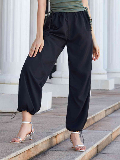 Drawstring Pants with Pockets