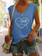 Full Size Heart Graphic V-Neck Tank