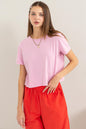 HYFVE Round Neck Cropped T-Shirt