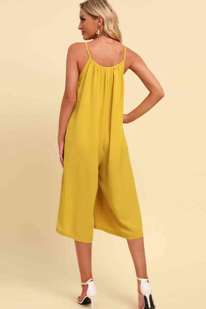 Spaghetti Strap Scoop Neck Jumpsuit