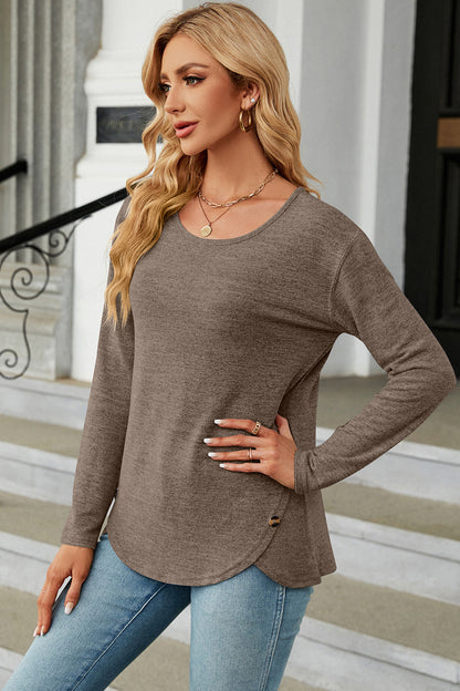 Round Neck Long Sleeve T-Shirt