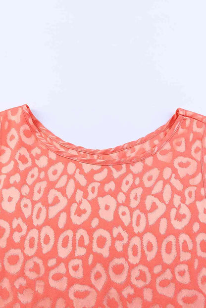 Sweet Days Leopard Round Neck Tank